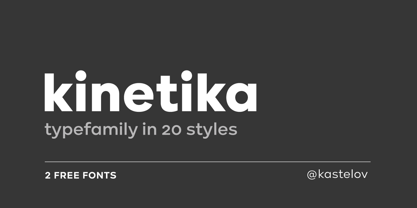Kinetika Light Font preview